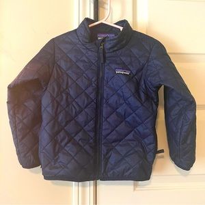 Patagonia navy quilted coat sz 3.